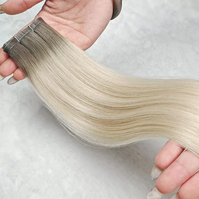 flat hair weft