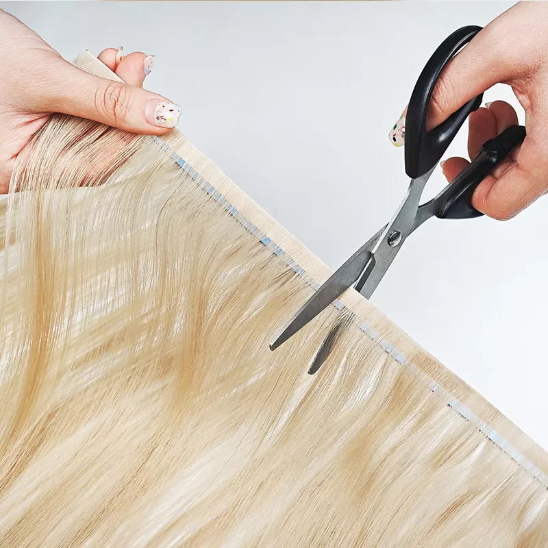Long invisible tape in hair extension